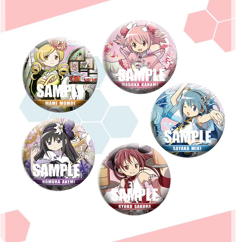 Magic Girl Aria Anime Peripheral Laser Bajie Lumei Yuan Xiao Mei Yan Ba Mami Xingzi Badge Wholesale 