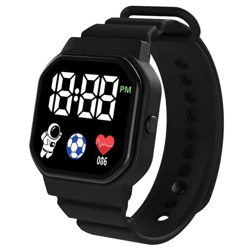 Reloj de astronauta LED con sentido de ciencia y tecnología, estudiantes de sexo masculino y femenino, reloj electrónico infantil impermeable de moda simple y de alto valor