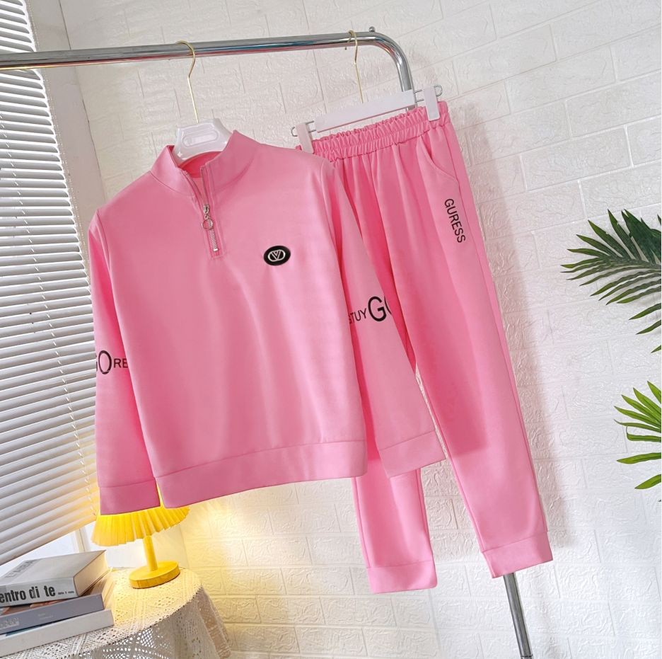 Mother's Wear Thin suit Western-style Slimming Casual Sportswear Loose Women's Spring and Autumn plus size Running Suit