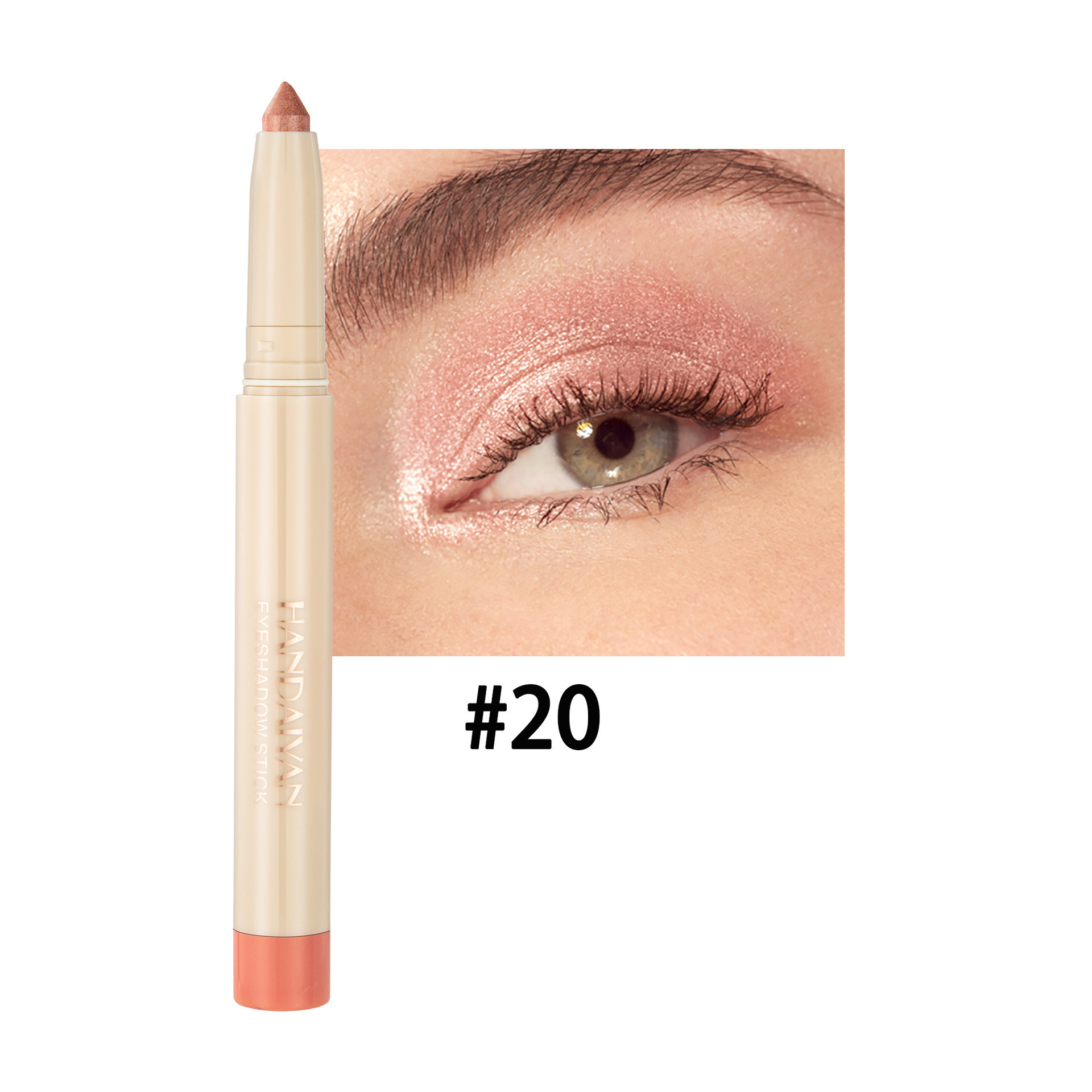 Handaiyan venta transfronteriza caliente, Han Qiang, club nocturno de maquillaje, lápiz de sombra de ojos de seda de seda de doble propósito, barra de lápiz de delineador de ojos cortable image 23