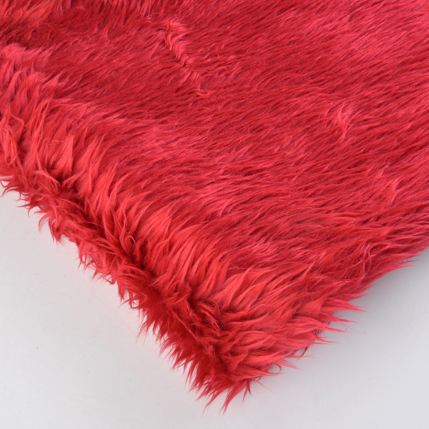 現物の3cm洗水ウサギの毛のローラー93色のおもちゃの服装の家庭用紡績の靴の材料の人造の長い毛の生えた生地の落水した毛