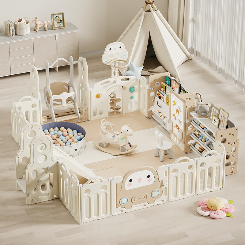 Baby Fence Guardrail Baby Indoor Home Play Fence Children's Above Ground Fence Crawling Mat Paradise