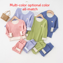 Wholesale winter bottoming autumn clothing long pants set women's warm clothing men's velvet heating thermal underwear