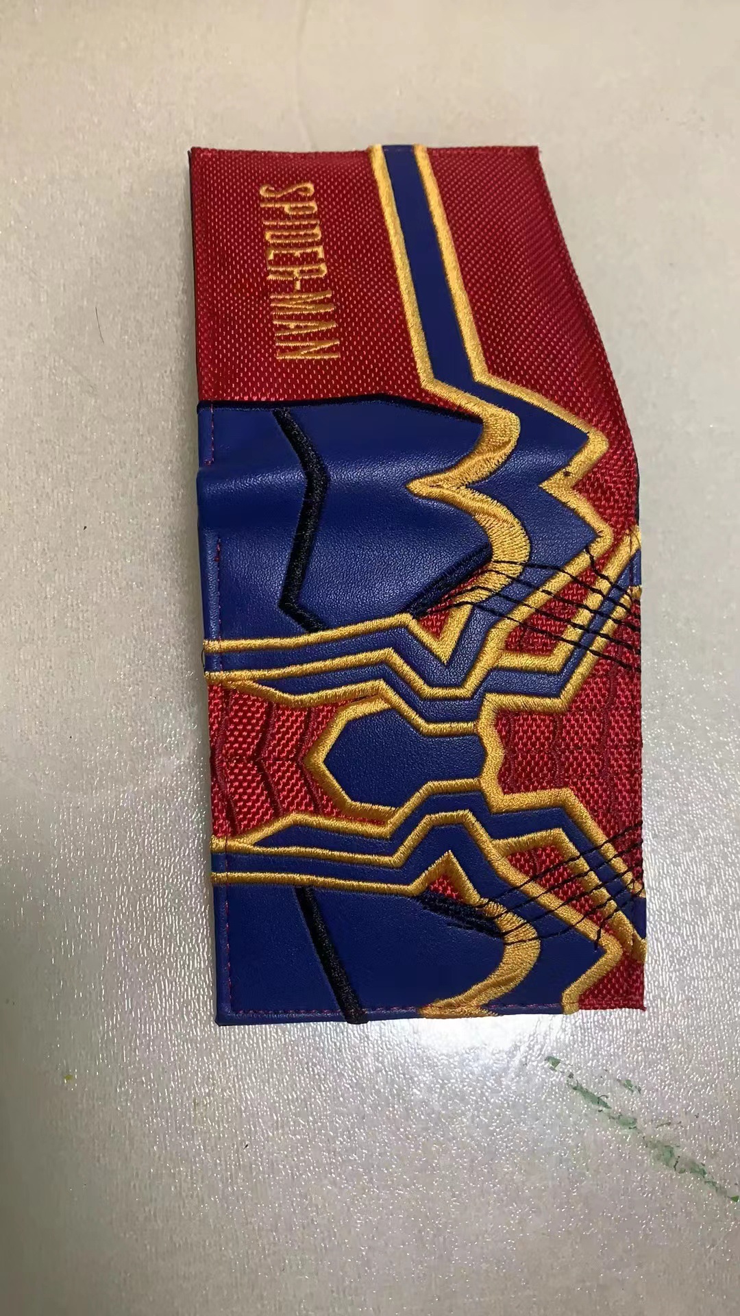 Héroe de la historieta parche de metal cartera anime periférica Araña Monedero Cartera