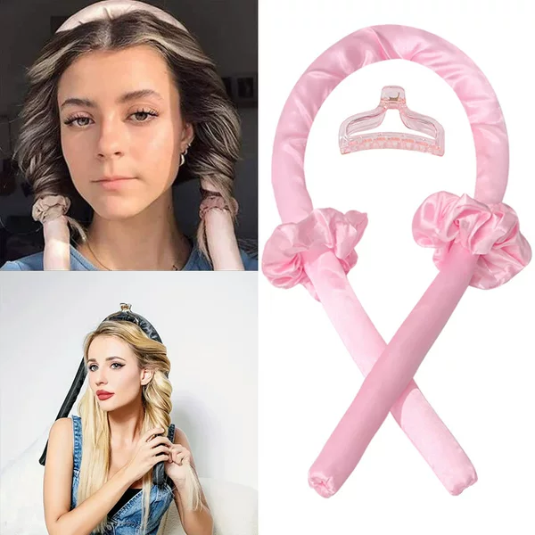 Cross-border sleep foam sponge curling iron set, heatless curling iron, hair clips, heatless sleep curling iron