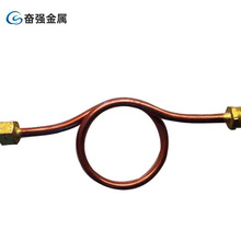 厂家加工不锈钢角钢弯圆现货黄铜压力表缓冲管冷凝弯管弯圆加工