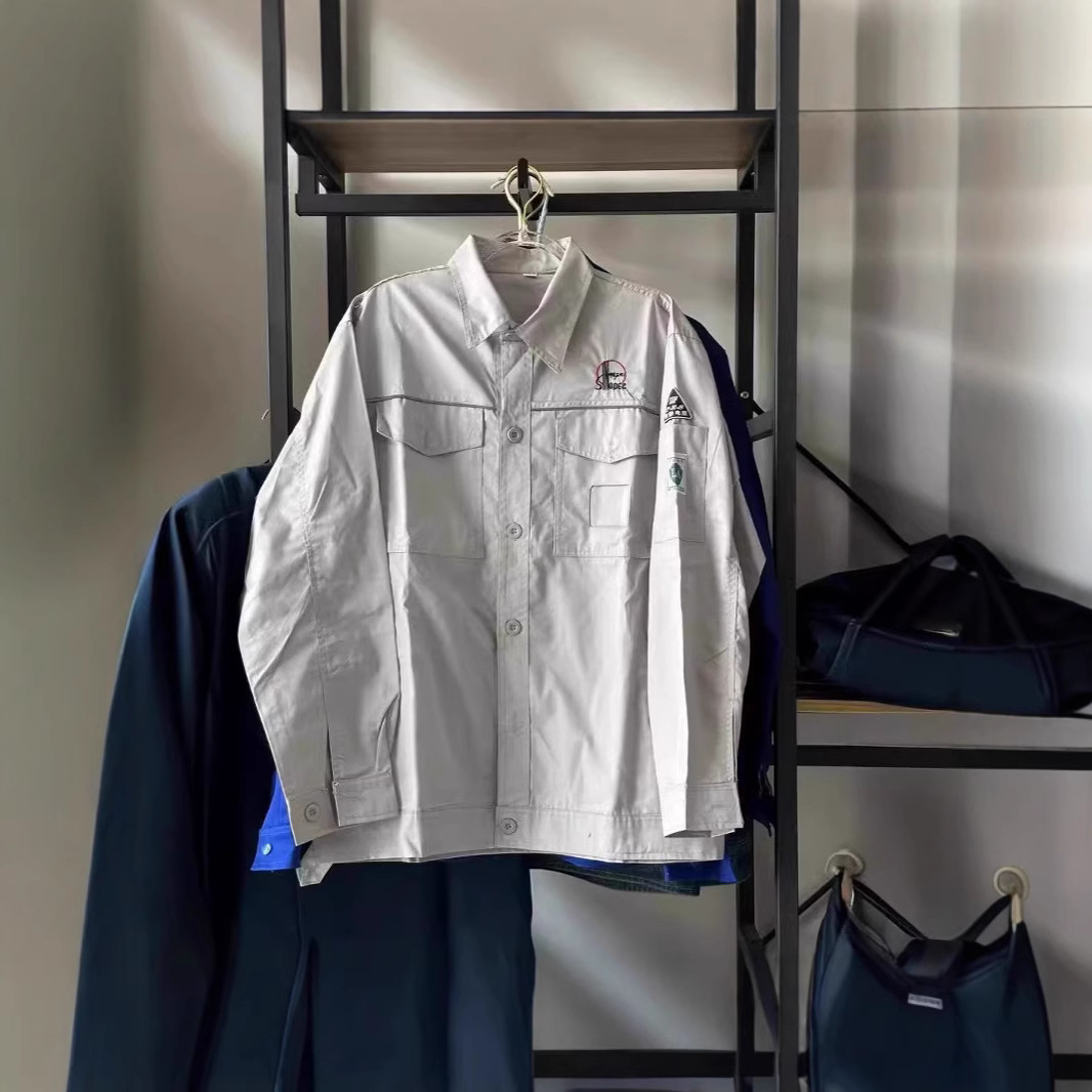 Anti-Static Work Clothes Suit Men's Factory Clothes Gas Station Power Station Gas Electrician Labor Protection Clothing Summer Style