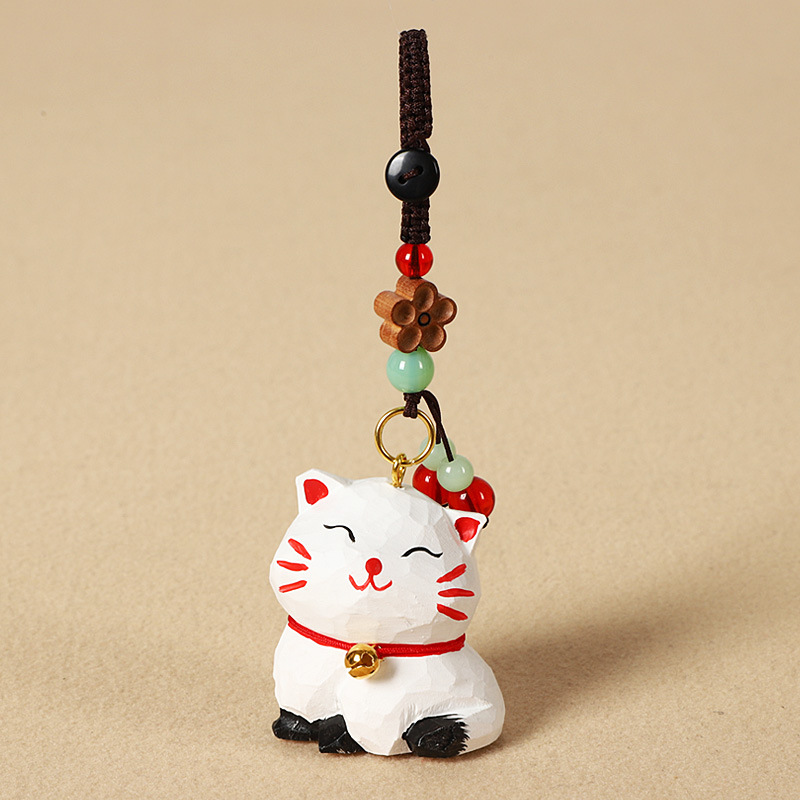 나무 조각 페르시아 고양이 복숭아 나무 매화 스타일