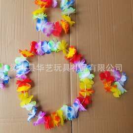 夏威夷花环四件套花环 结婚旅游景点跨境热卖狂欢节派对手工花环