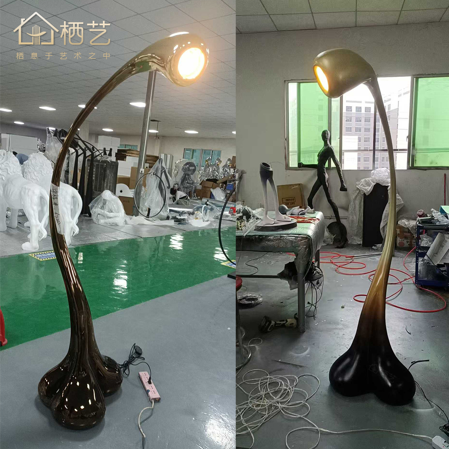 Nordic Style Creative Special-Shaped Artwork Bedroom Bedside Decoration Ornaments Living Room Sofa Next to High-End Floor Lamp