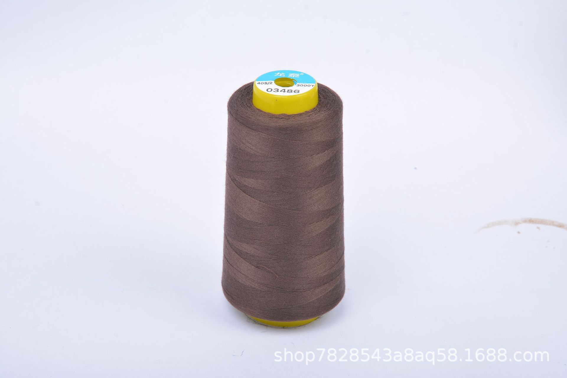 402 Liu Qing 3000 yardas línea de costura serie marrón línea especial de fábrica de ropa línea de máquina de coser de alta velocidad