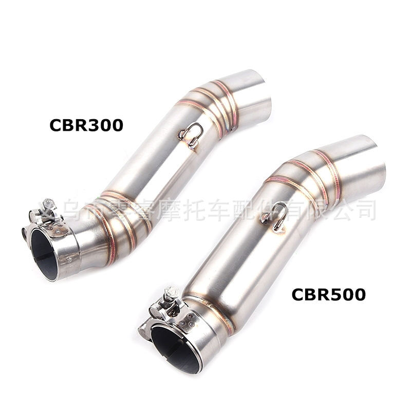 Motorcycle CBR500 CBR300 Exhaust Pipe CB500F X Middle Section Modified Exhaust