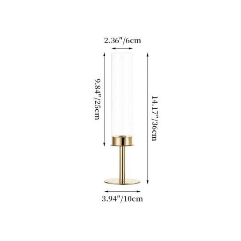 Candelaria de vidrio transfronteriza para decoraciones retro europeas metal chapado boda fiesta de cumpleaños decoración de mesa de comedor props