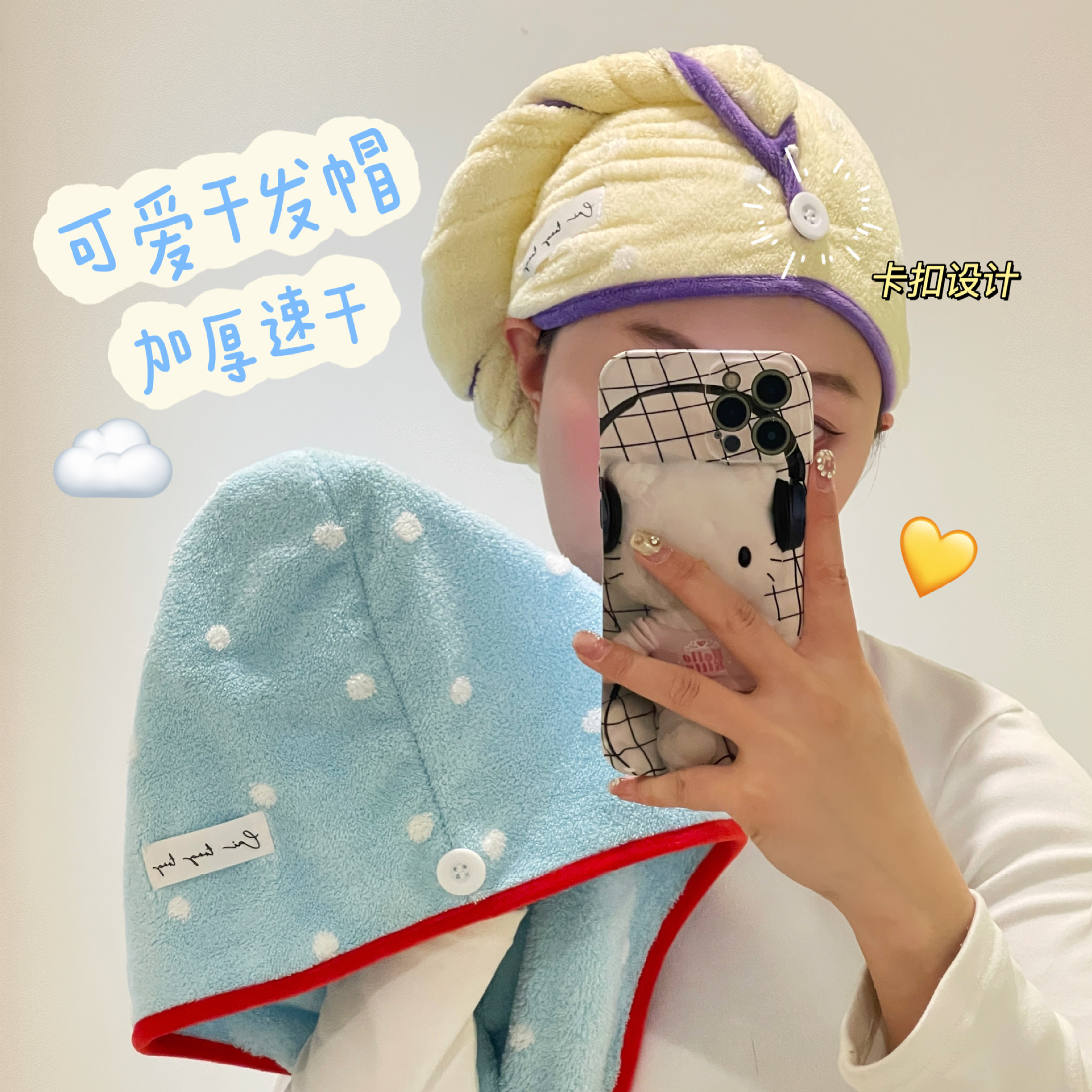 2025 nueva toalla de baño de absorción de agua para mujeres secado rápido engrosado toalla de baño doméstica para adultos gran toalla de sombrero seco de tres piezas