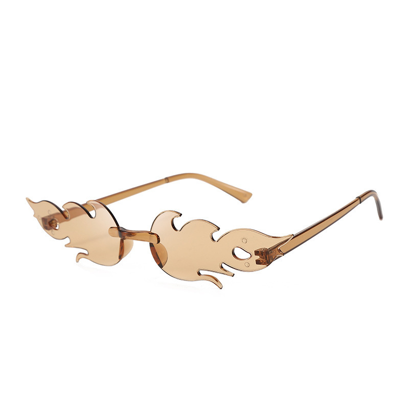 Gafas de sol llama color caramelo para baile y espectáculos