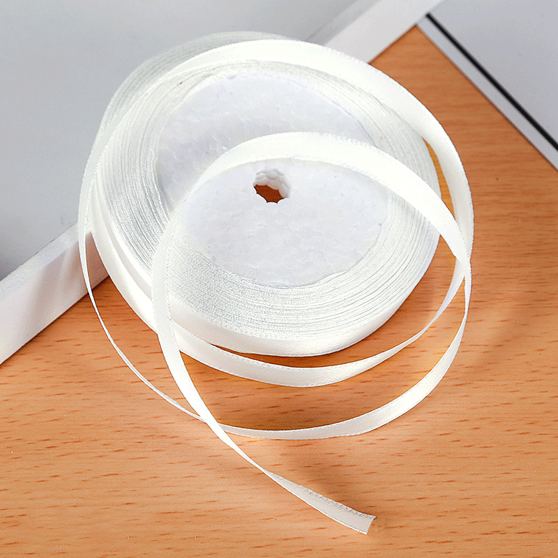 Venta directa de fábrica 1cm cinta de satén cinta de satén caja de regalo cinta decorativa lazo cinta de satén de seda suministro especial transfronterizo al por mayor