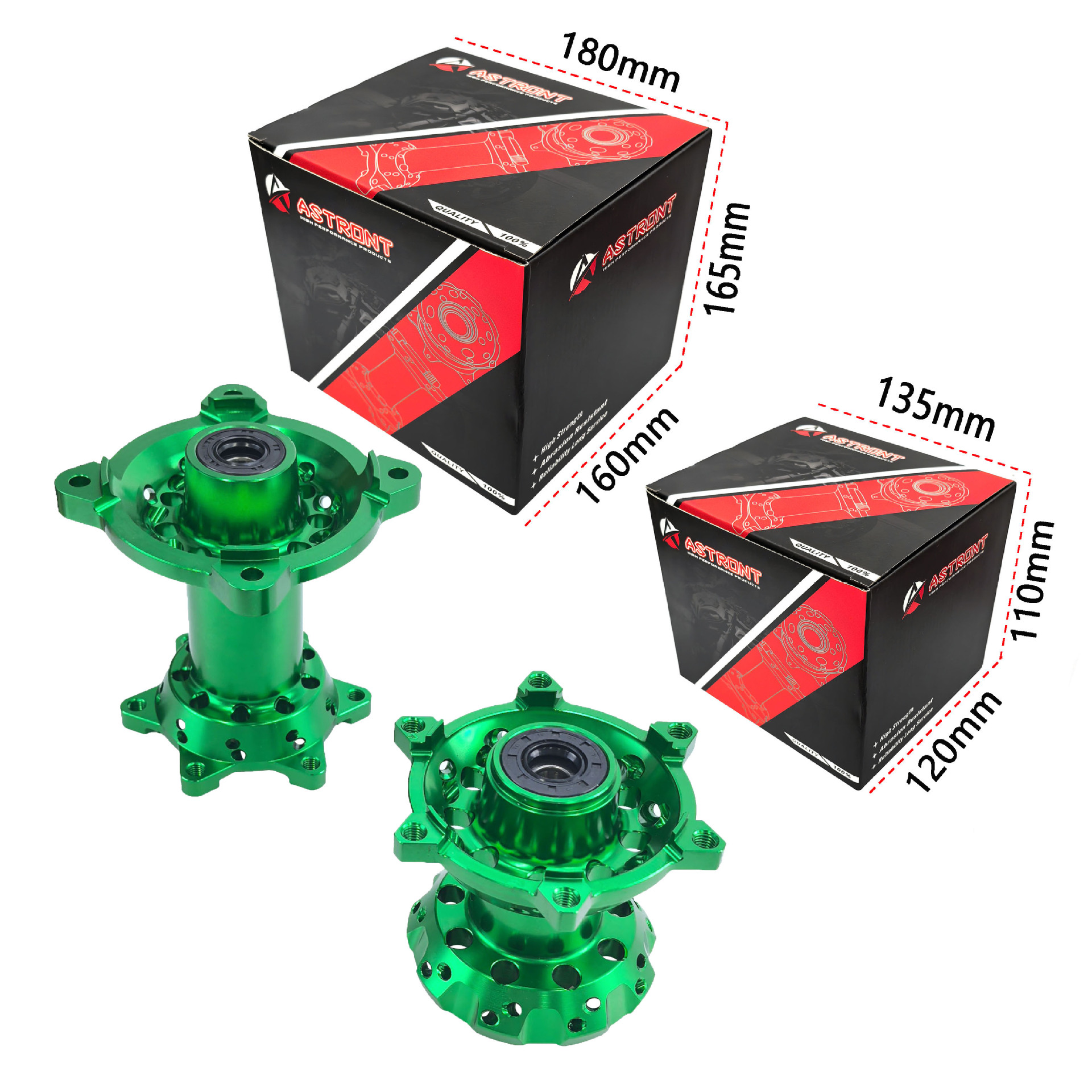 Off-Road Motorcycle Modification Accessories Suitable for Kawasaki Klx140 Front and Rear Thickeneded 36-Hole Hub Cnc Hub Core Hub