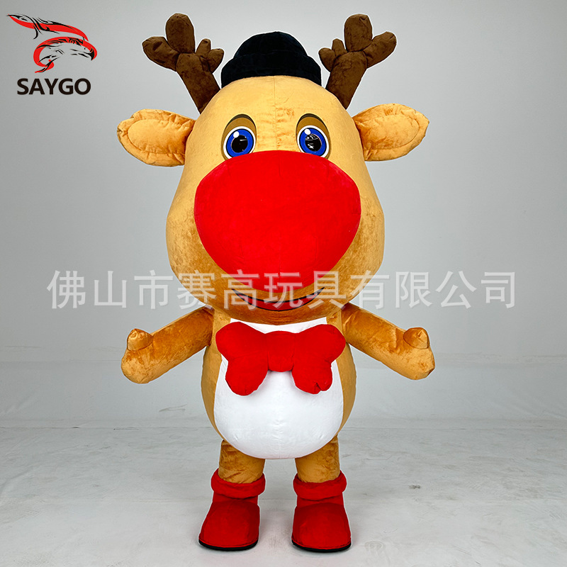 Papá Noel muñeco de nieve traje de muñeca inflable traje de muñeca festival de Navidad renos Christmas clothes