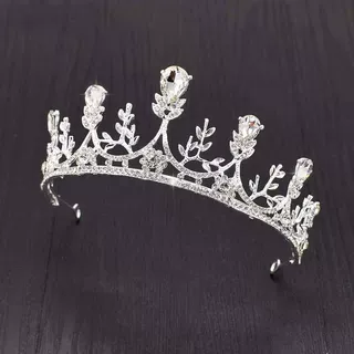 欧美新娘皇冠婚纱礼服配饰水钻发箍巴洛克合金18岁成人礼王冠发饰
