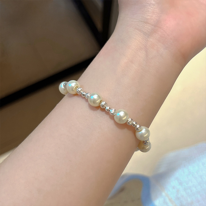 s925纯银韩版手链女高级感简约个性百搭情侣手饰小众设计甜美时尚|undefined