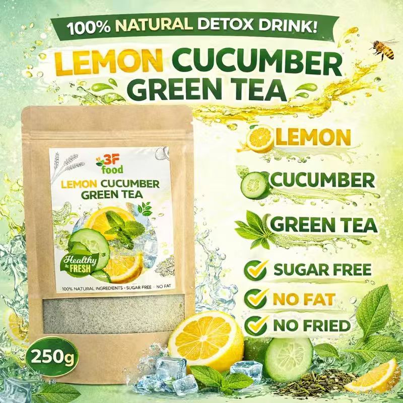 Lemon Cucumber Green Tea 250g Cold Brew Detox Lemon Cucumber Green Tea 250g Cold Brew Detox