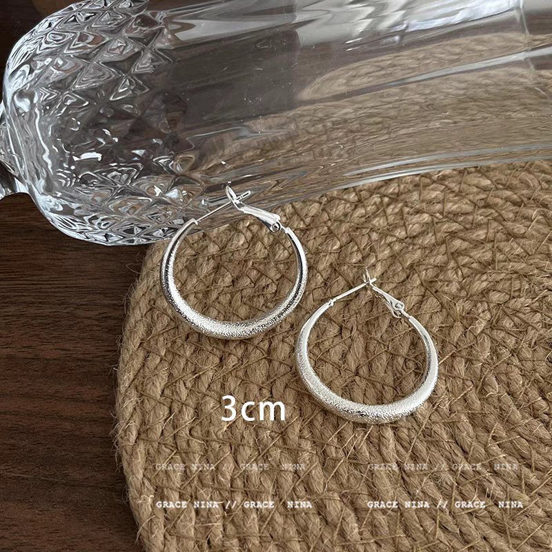 61 # Silver gypsophila 3cm earrings