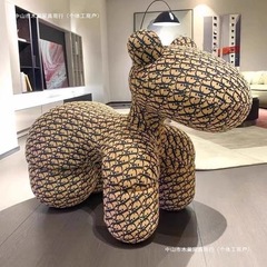 小马椅网红骑马小狗椅小朋友小孩亲子儿童凳卡通可爱客厅创意摆件