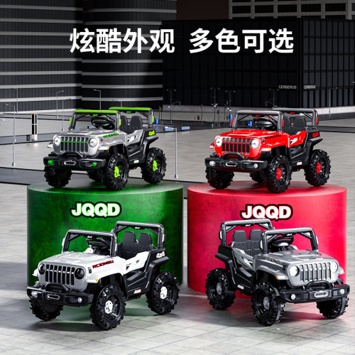 Boy's Birthday Gift Child Electric Car for Sitting with Four-Wheel Off-Road Electric Vehicle Baby Charging Remote Control Toy Car