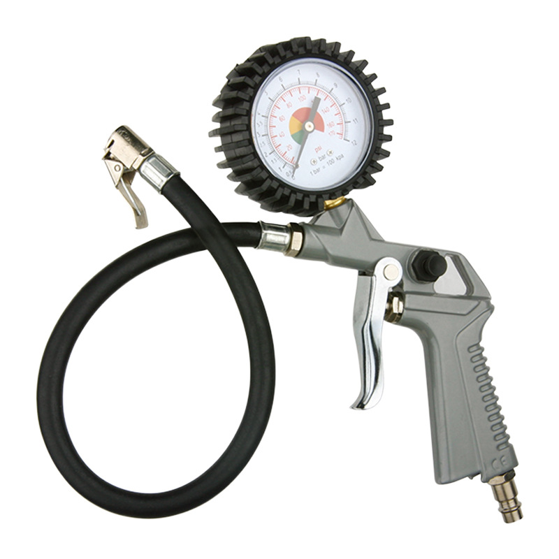 Pistola de presión de neumáticos personalizada manifiesta digital de neumáticos manómetro de neumáticos inflado herramienta de inflado para detectar manómetro de neumáticos manómetro
