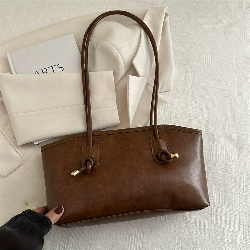 Shoulder Bag, Retro Capacious Demi-Season One-Shoulder Design, Pendant Variants