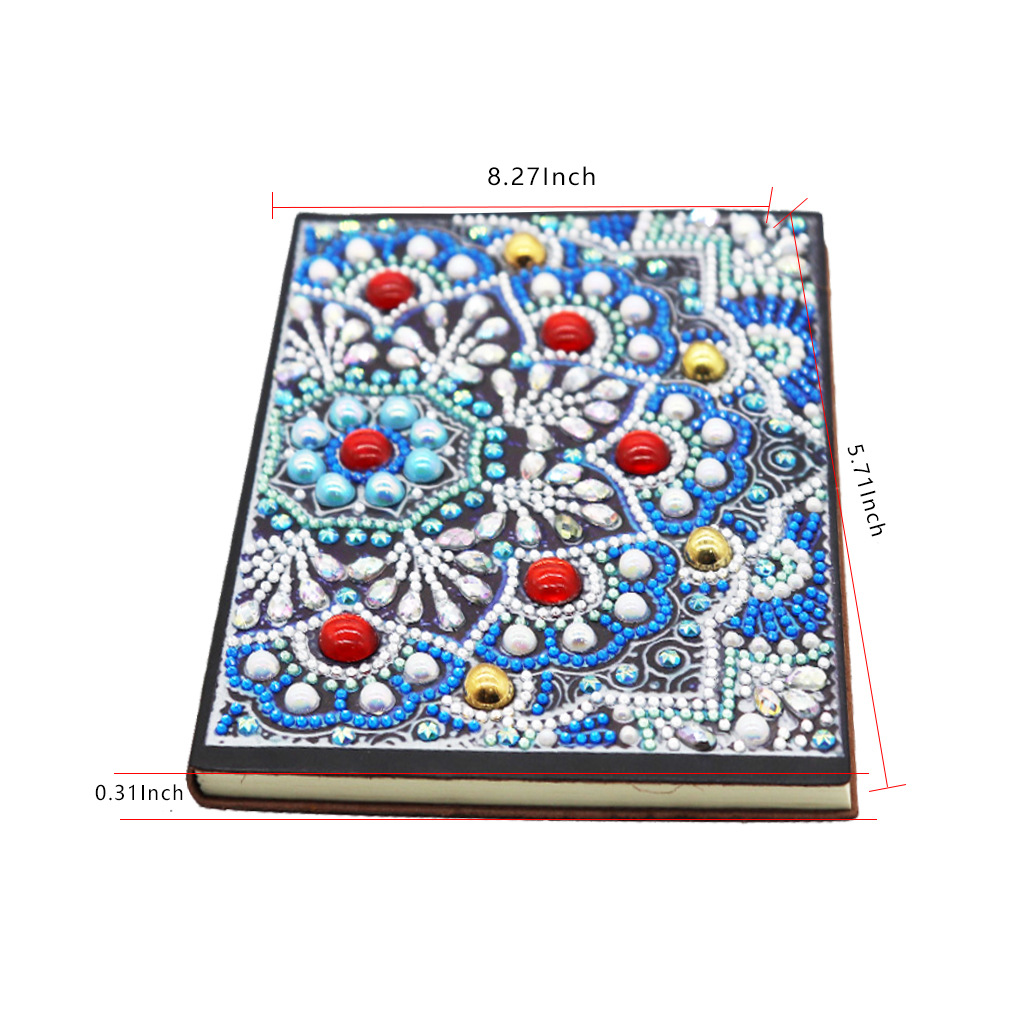 Pegatinas personalizadas para cuadernos con pintura de diamantes DIY, pinturas decorativas de diamantes hechas a mano, cuadernos con pintura de diamantes, pintura de diamantes completa.