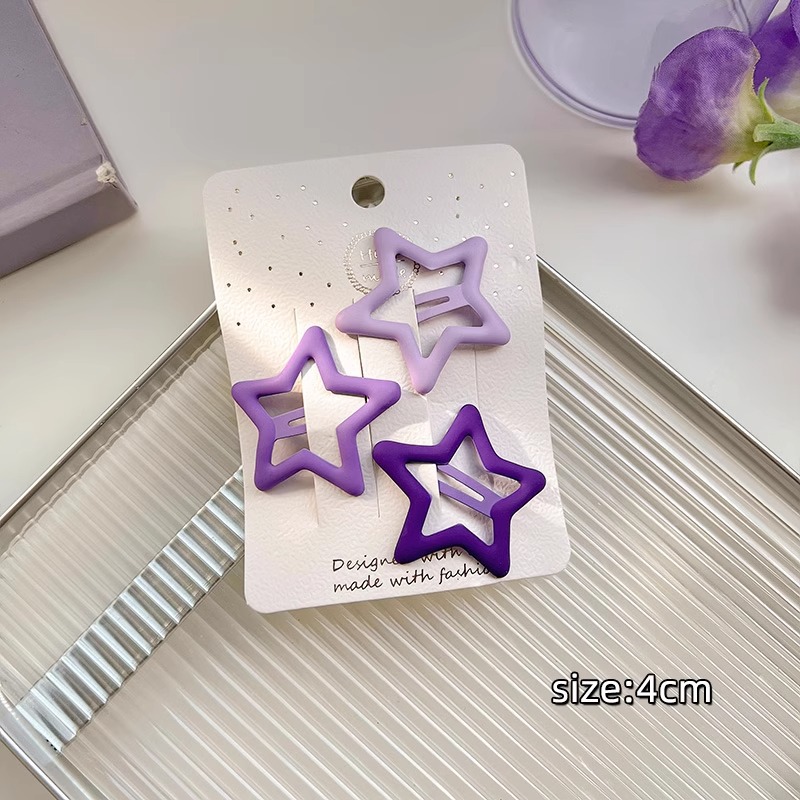 Violet five-pointed star-3 piece set