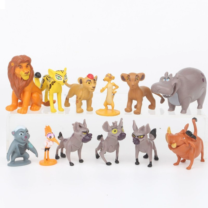 Minifigure, toy, small cute table doll, lion