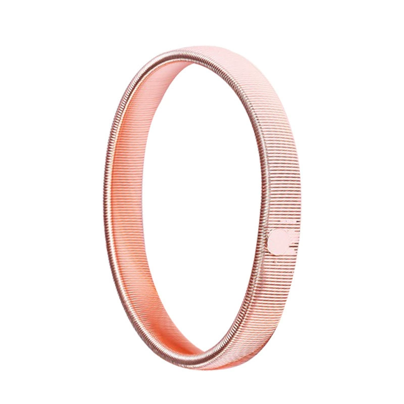 Elastic Spring Bracelet (Kaston) — Mixed Steel & Iron, Pair, 7 cm, Multiple Colors