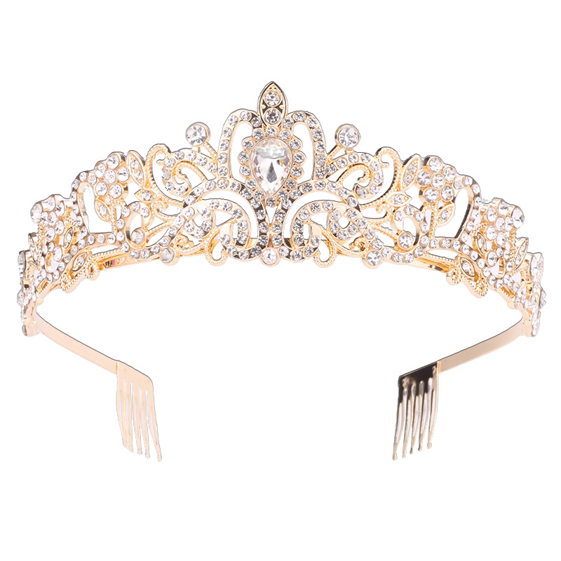 Boda transfronteriza europea y americana boda novia corona tocado Shengyue accesorios para el cabello vestido de novia estudio fotográfico accesorios para el cabello reina diadema corona