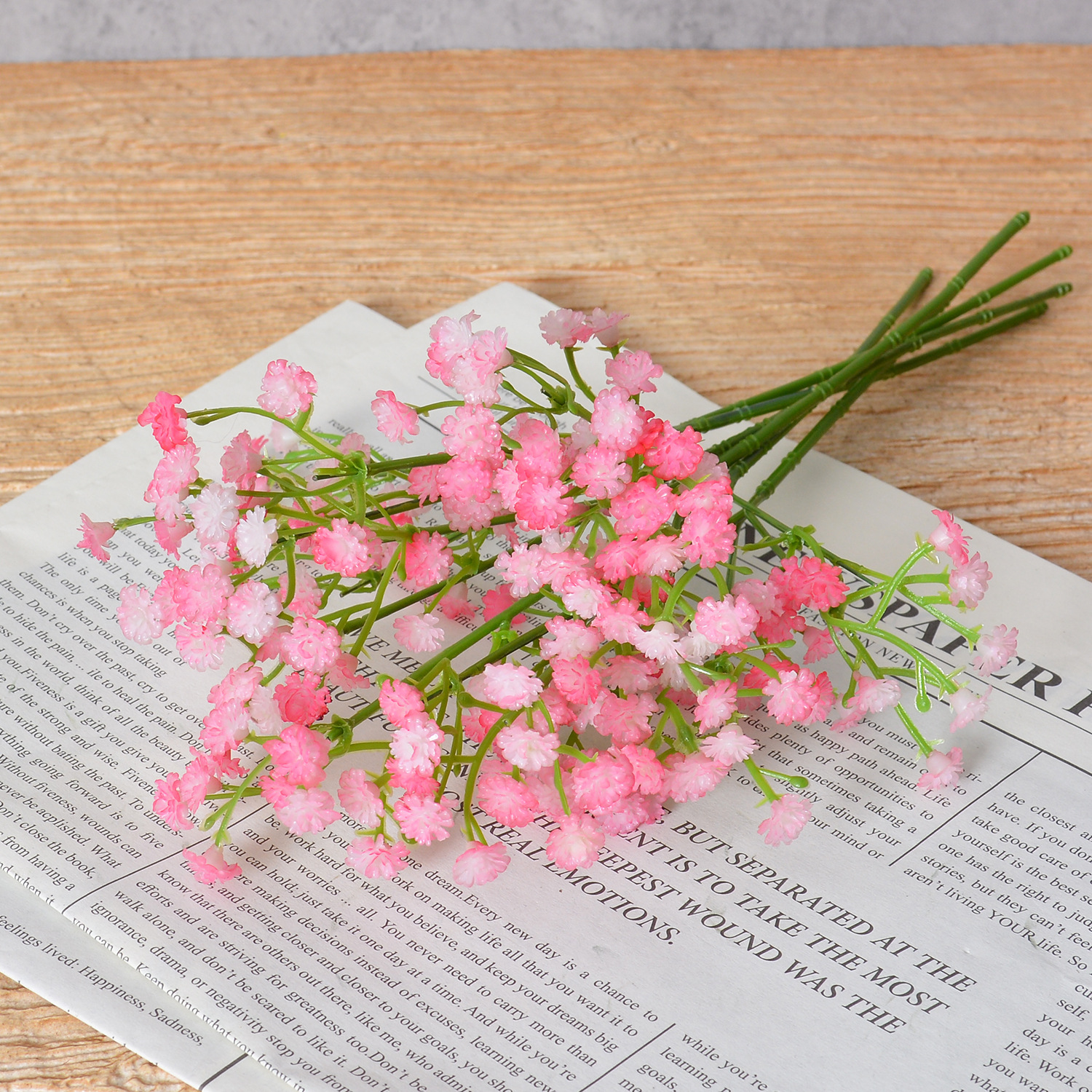 Estrella rosa llena de cielo (Ramas cortas 28CM)