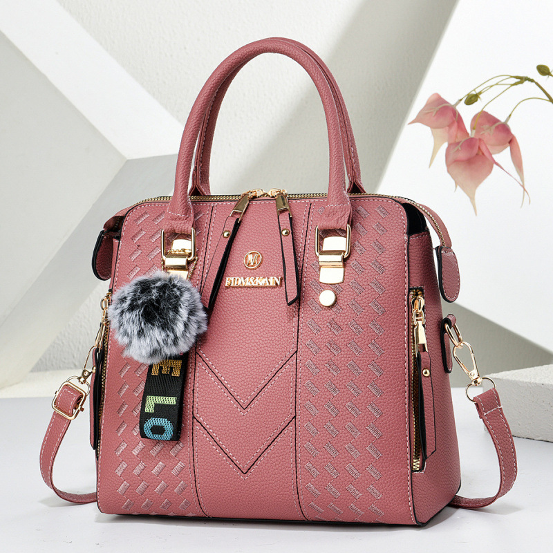 Bolsa de hombro de peluche colgante ocio versátil bolso de transporte diario temperamento moda mochila bolsas transfronterizas