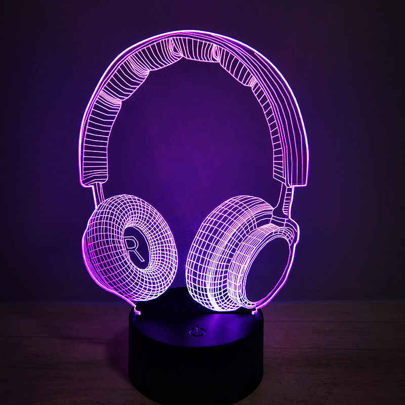 Lámpara 3D decorativa estilo gaming con diseño de mando