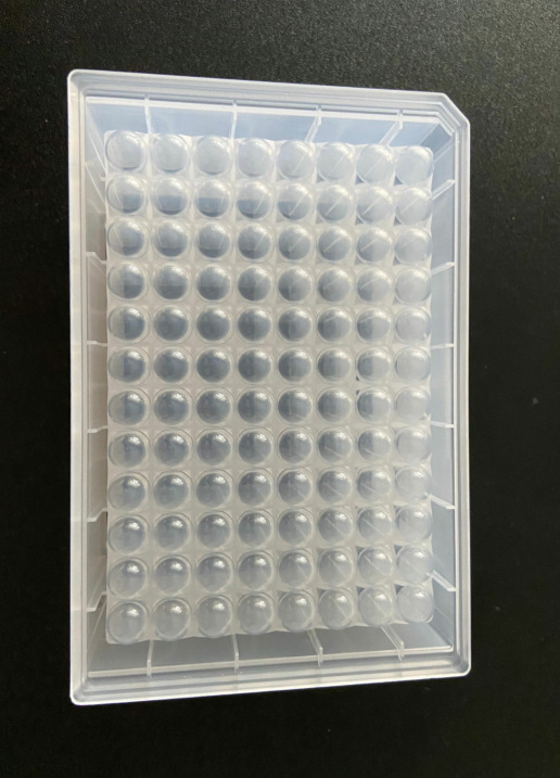 天隆款96孔深孔板 圆底带卡扣带孔