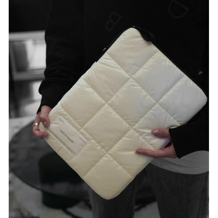 INS 한국 두꺼운 면 부드러운 내부 가방 면 충격 방지 노트북 13 인치 15 인치 컴퓨터 가방 보호 커버