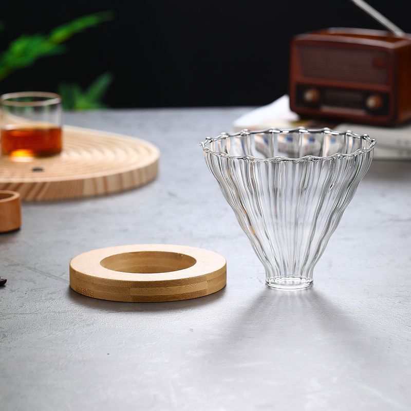 Cafetera de café de lavado a mano, taza de filtro de café, cafetera de goteo, filtro con calibración, taza de extracción fría, conjunto de cafetera compartida de vidrio estadounidense