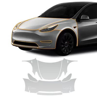 Car Paint Tesla 3/Y/X/S Special Car-Specific Film Invisible Car Cover Tpu Surface Protective Film Scratch-Resistant Paint Surface