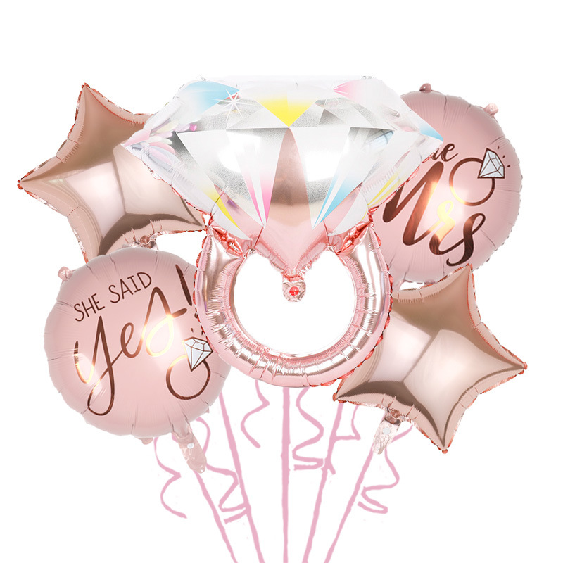 Valentine'S Day Festival Valentine's Day Letter Aluminum Film Wedding Party Balloons