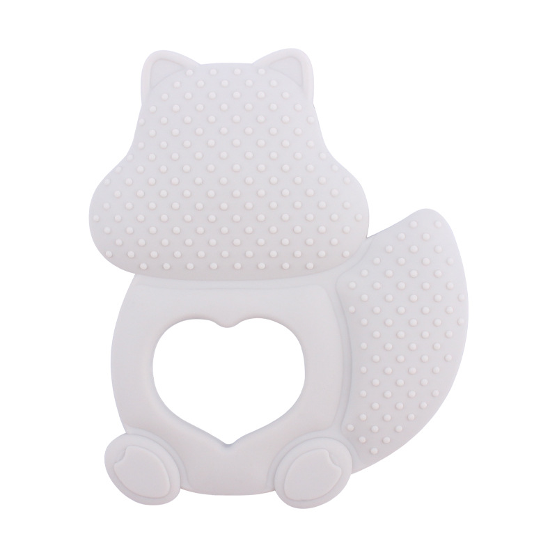 Nuevo bebé suministros mordedor juguete de dibujos animados animal ardilla mordedor creativo bebé mordedura pegamento molar juguete