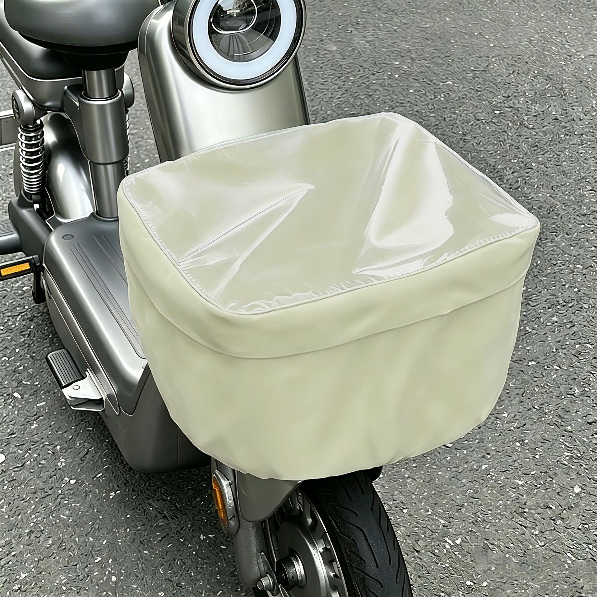 Electric vehicle basket rain cover, electric bike front basket dust cover, bicycle basket waterproof cover, universal