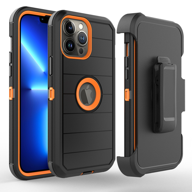 Suitable for Apple Series Three-Proof Two-In-One 2Nd Generation Mobile Phone Protective Case, Durable, Anti-Fall, Anti-Slip, with Back Clip Suitable for Apple Series Three-Proof Two-In-One 2Nd Generation Mobile Phone Protective Case, Durable, Anti-Fall, Anti-Slip, with Back Clip
