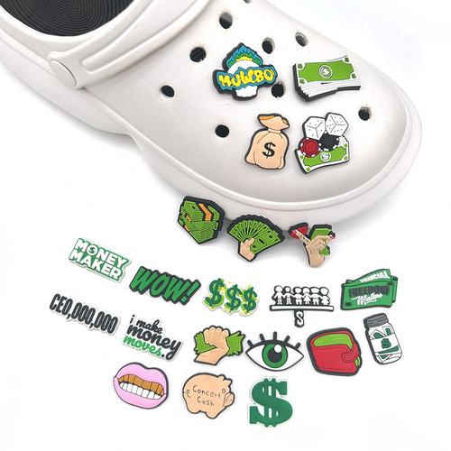 USD Series Crocs Shoes Flower Shoe Buckle Soft Rubber Personalized DIY Garden Shoes Accessories Jewelry Amazon