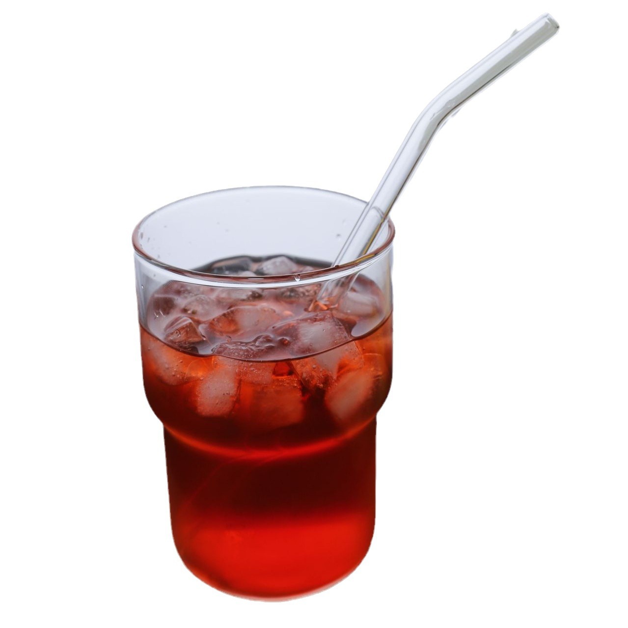 High Borosilicate Glass Iced Americano Mug For Cold Drinks_voghion.com