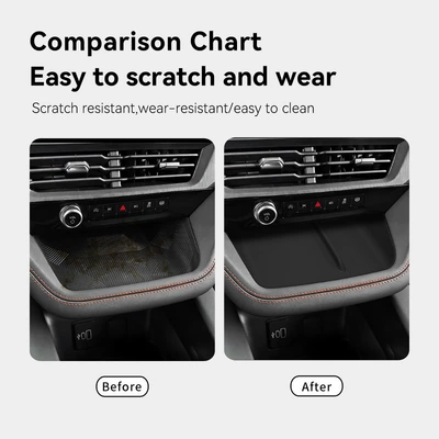 Anti-slip mat central console storage silicone mat
