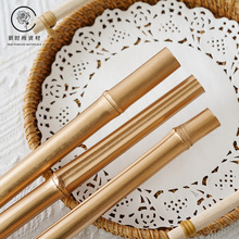 金色竹竿仿真金竹子装饰新年高级年宵花花盒礼物礼品盒方盒配饰